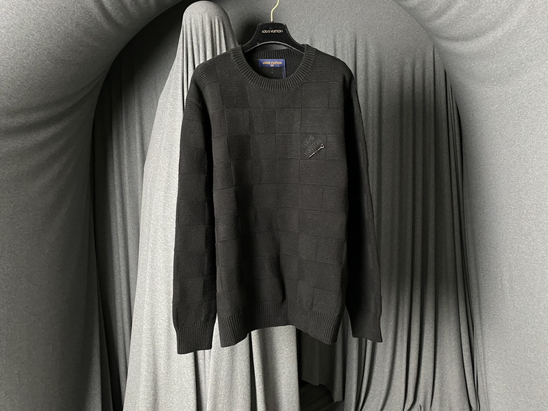 Лонгслив Louis Vuitton Chess Style "Black" фото № 3