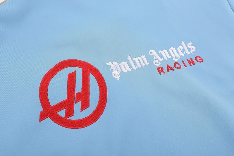 Худи Palm Angels Stripe On Sides Stars Zip "Blue" фото № 4