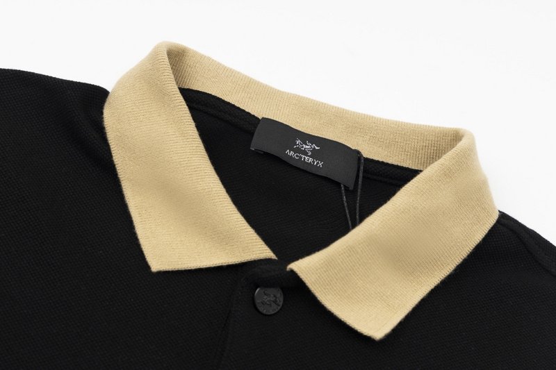 Поло Arcteryx Cotton With Bony Logo "Black" фото № 4