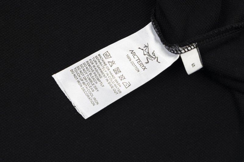 Поло Arcteryx Cotton With Bony Logo "Black" фото № 5