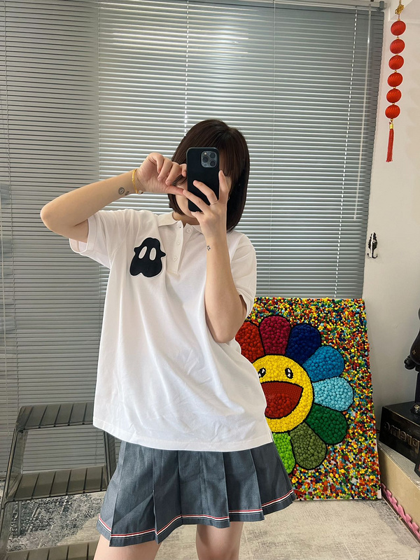 Поло Burberry Swincroft "White" фото № 5