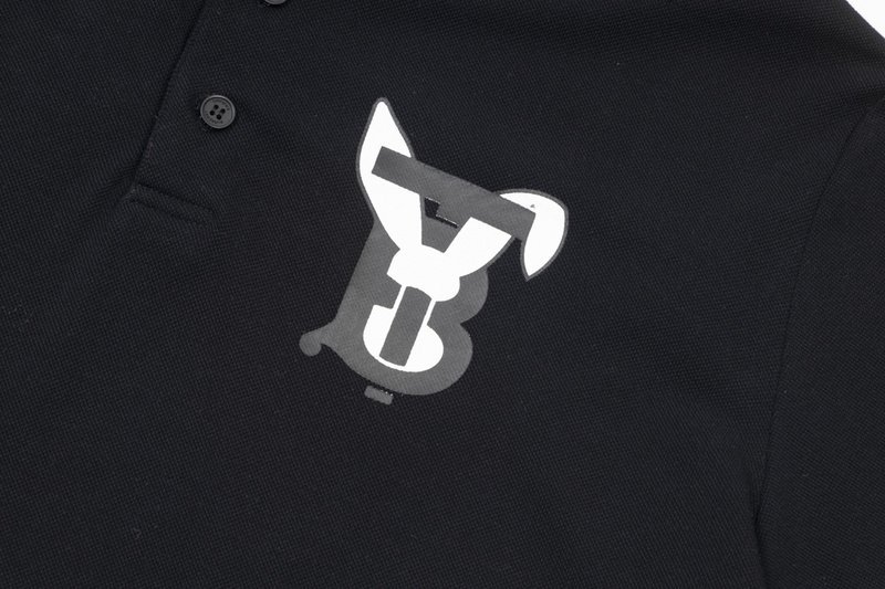Поло Burberry The Hare In The Letter Logo "Black" фото № 3