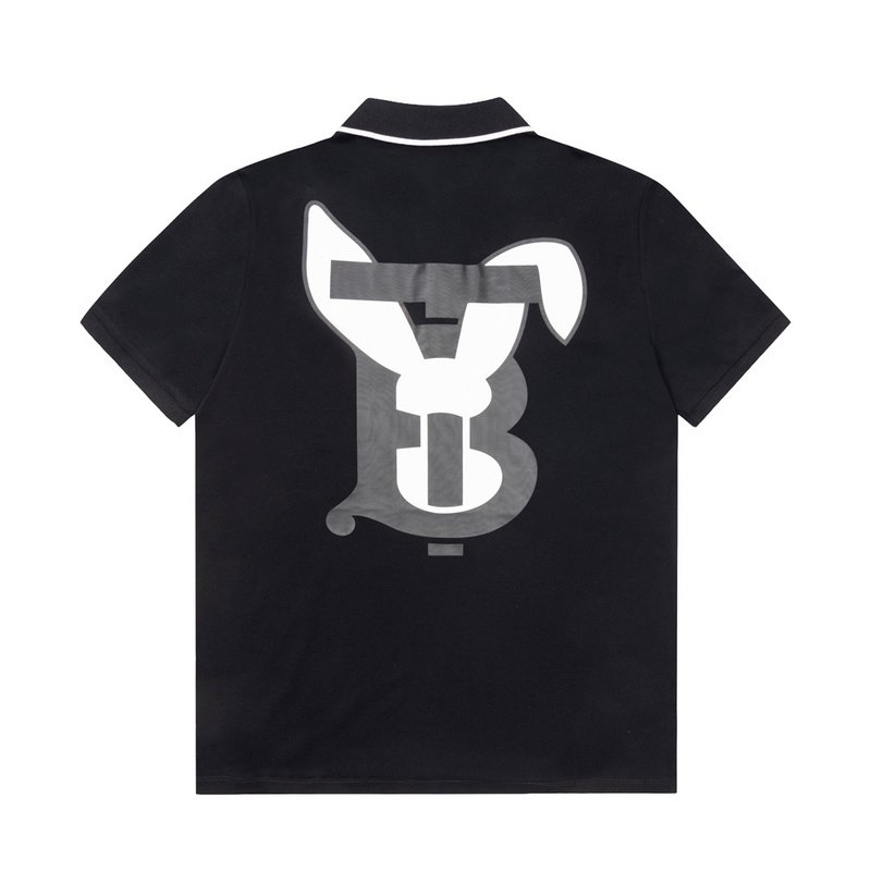 Поло Burberry The Hare In The Letter Logo "Black" фото № 6