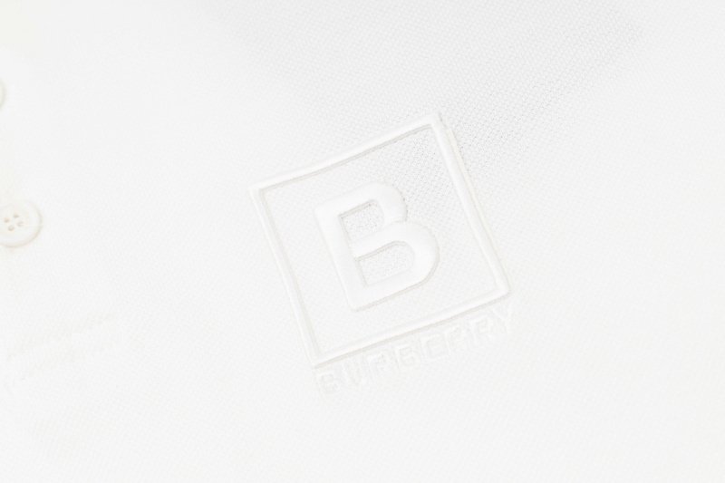 Поло Burberry In Square Logo "White" фото № 6