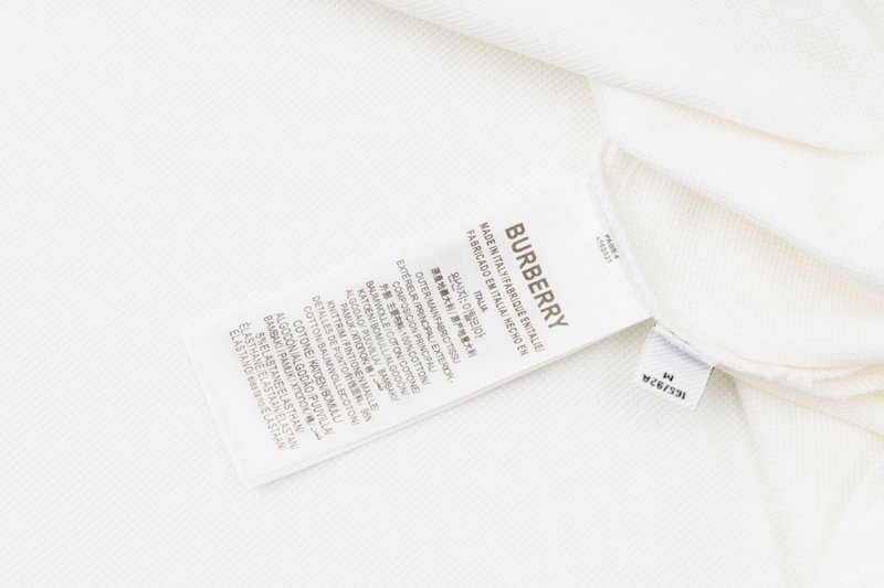 Поло Burberry In Square Logo "White" фото № 8