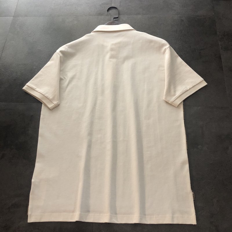 Поло Gucci Logo Print - Cotton "Brown/Cream" фото № 3