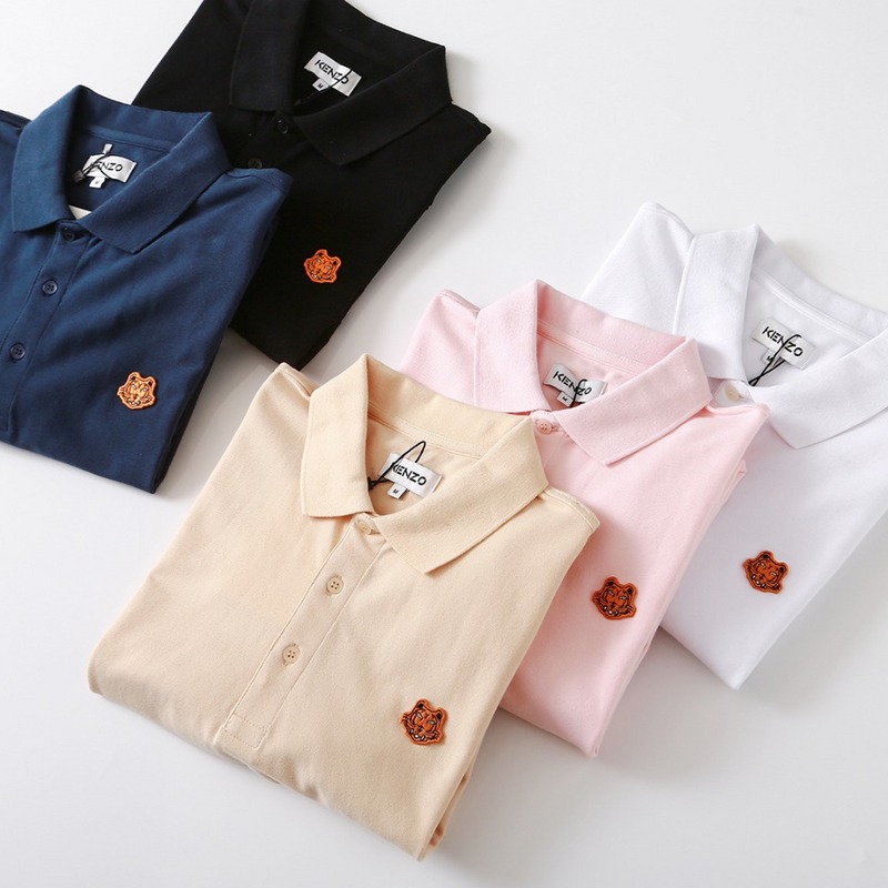 Поло Kenzo Shirt Small Logo "Pink" фото № 5