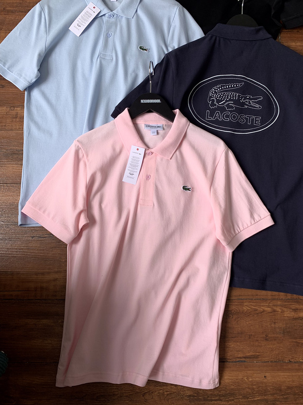 Футболка Lacoste Embroider Logos "Pink" фото № 2