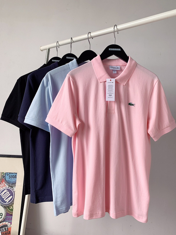 Футболка Lacoste Embroider Logos "Pink" фото № 6