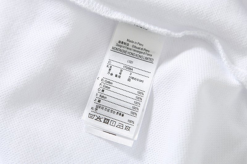 Поло Lacoste Cotton With Crocodile Logo "White" фото № 2