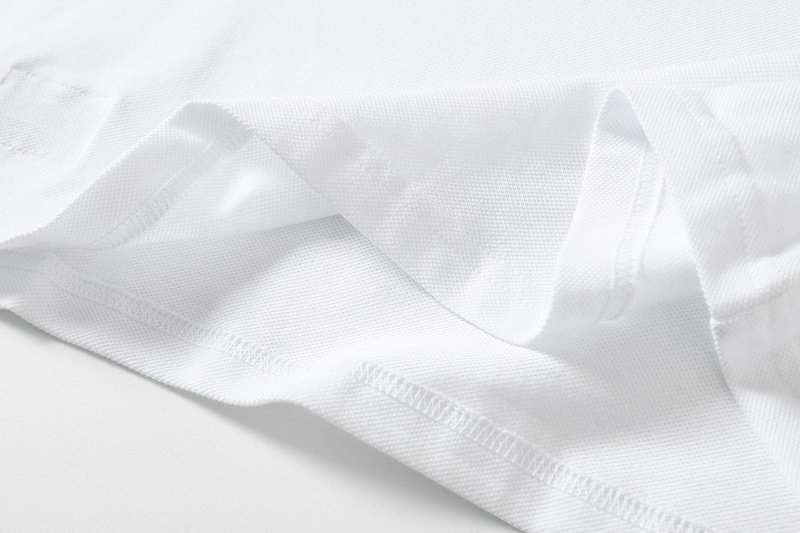 Поло Lacoste Cotton With Crocodile Logo "White" фото № 4