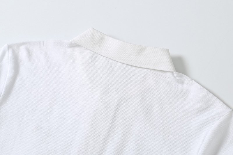 Поло Lacoste Cotton With Crocodile Logo "White" фото № 9