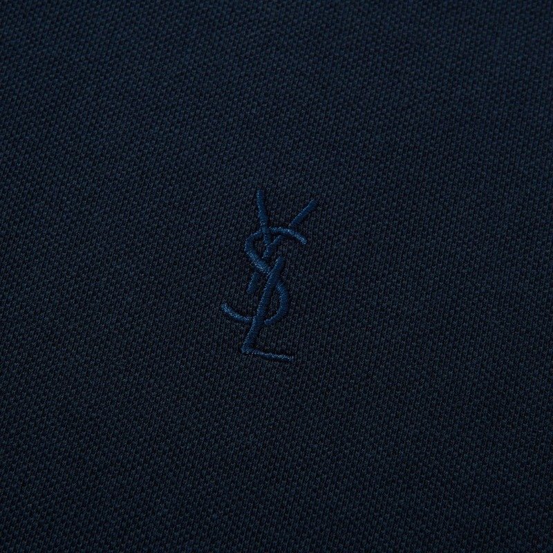Поло Saint Laurent Three-Letter Logo "Blue" фото № 5