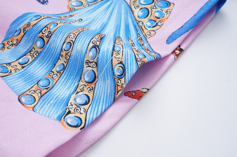 Поло Versace At The Depth Of The Sea "Blue/Pink" фото № 9