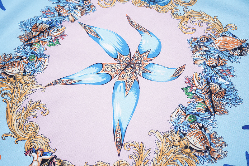 Поло Versace At The Depth Of The Sea "Blue/Pink" фото № 8