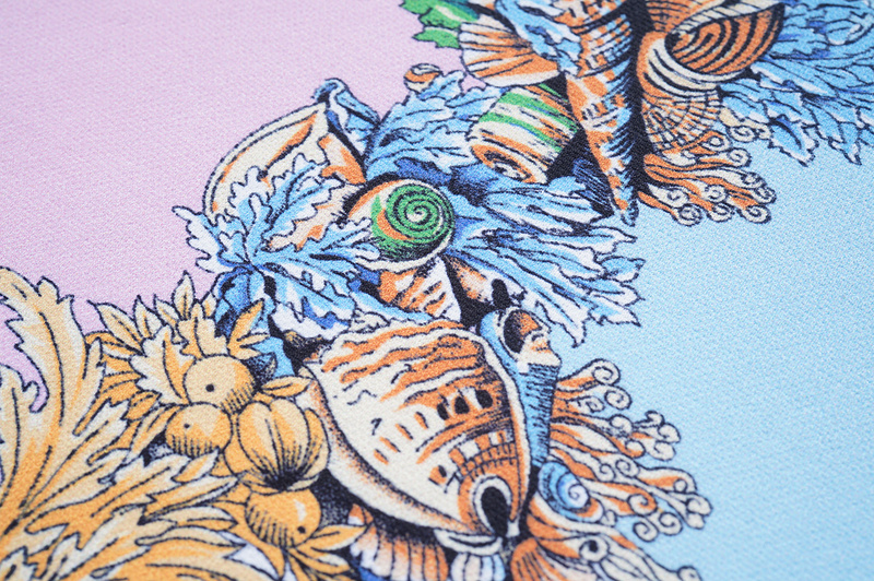 Поло Versace At The Depth Of The Sea "Blue/Pink" фото № 3