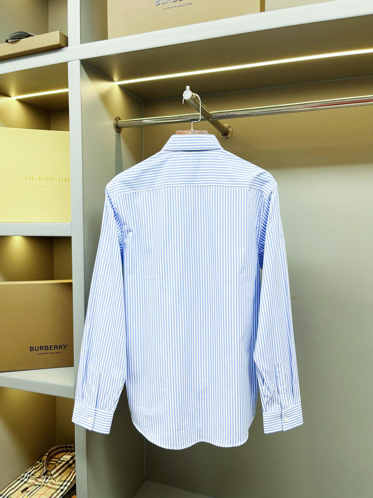 Рубашка Burberry Light Logo Burberry London England "Blue" фото № 4