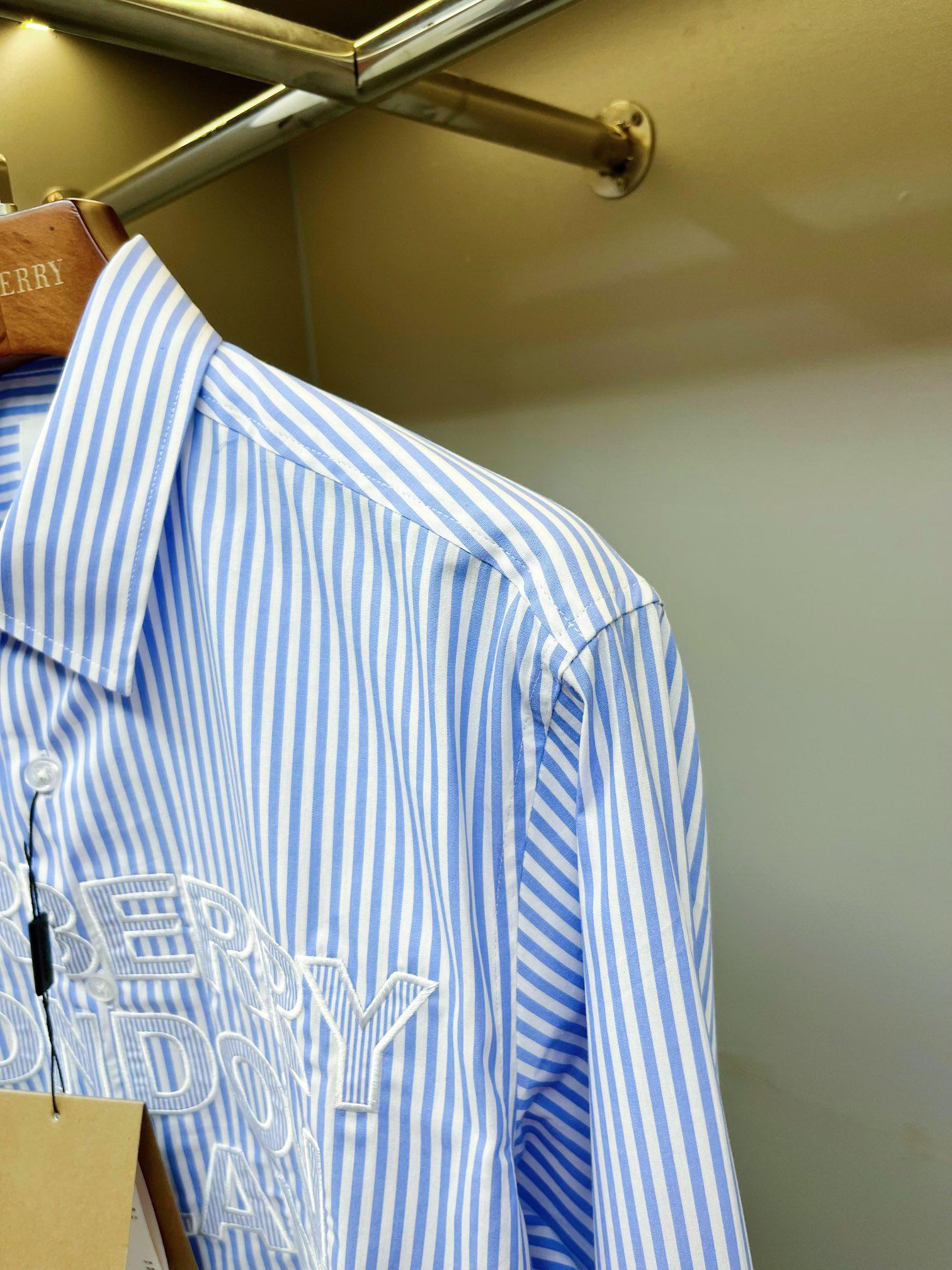 Рубашка Burberry Light Logo Burberry London England "Blue" фото № 3