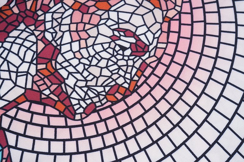 Рубашка Casablanca Stained Glass Pattern "White" фото № 4