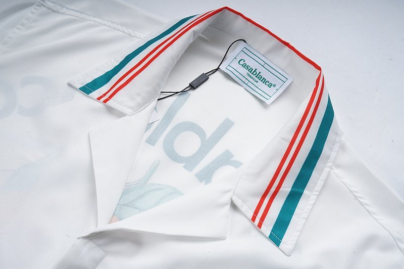 Рубашка Casablanca Short Sleeves Orange Citrus Airplane "White" фото № 5