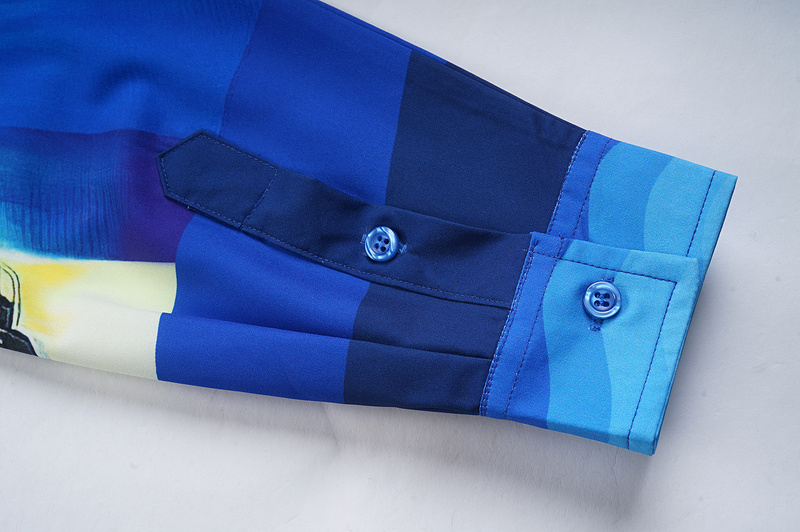 Рубашка Casablanca Streets Of The City Print "Blue" фото № 8