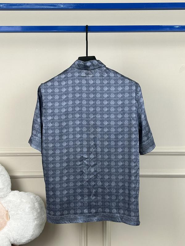 Рубашка Christian Dior Many Rombes Print "Blue" фото № 2