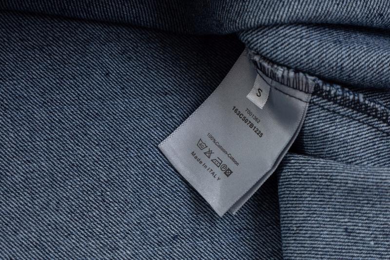 Джинсовая рубашка Dior Strict Collar "Blue" фото № 4