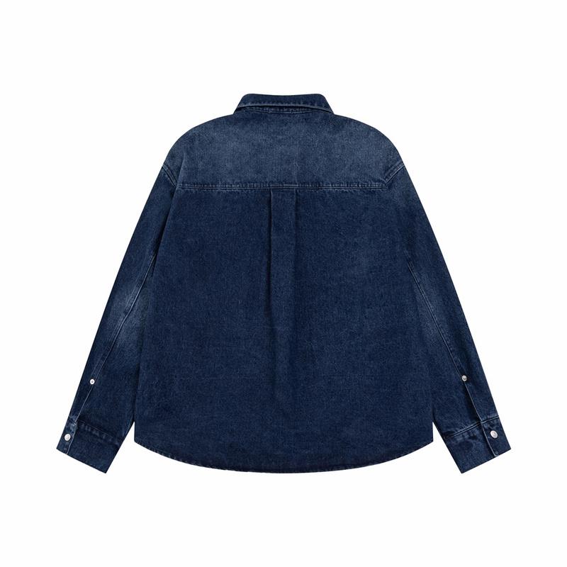 Джинсовая рубашка Dior Strict Collar "Blue" фото № 2