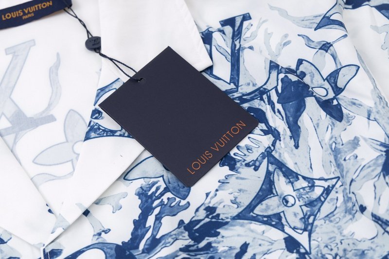 Рубашка Louis Vuitton Frosty Freshness "White/Blue" фото № 3
