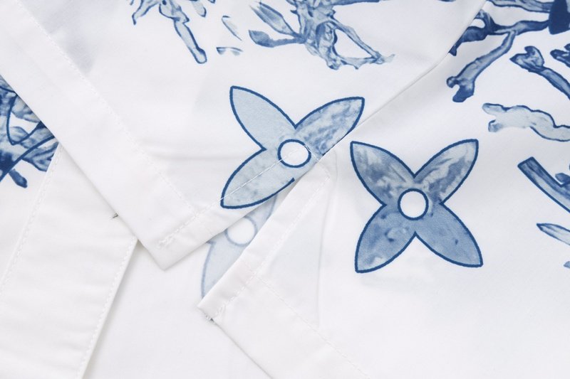 Рубашка Louis Vuitton Frosty Freshness "White/Blue" фото № 8