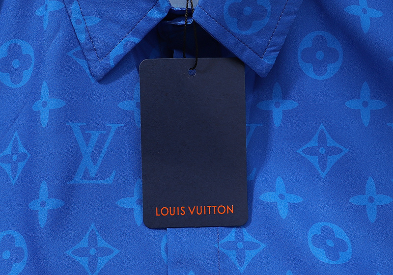 Рубашка Louis Vuitton Monogram "Blue" фото № 3
