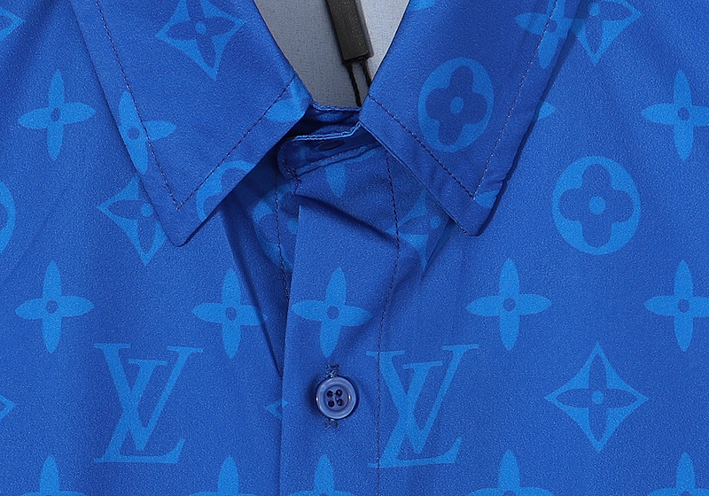 Рубашка Louis Vuitton Monogram "Blue" фото № 6