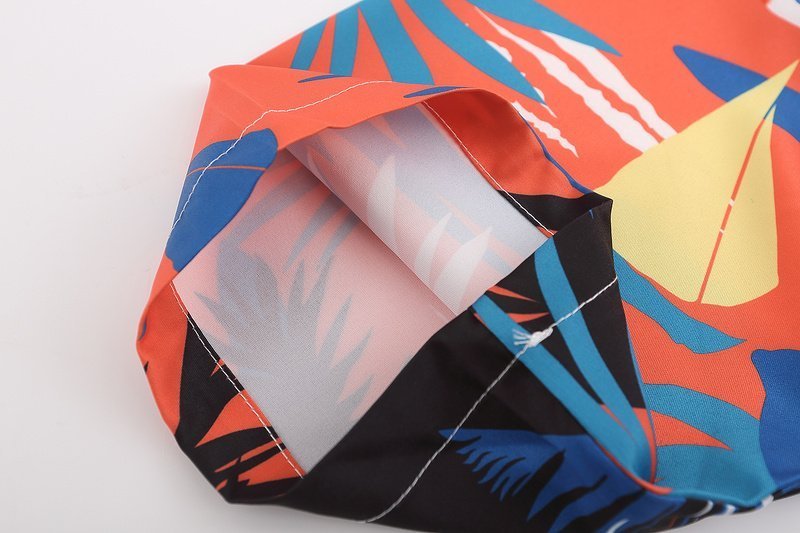 Рубашка Palm Angels Summer Style With Pocket "Orange/Blue" фото № 8