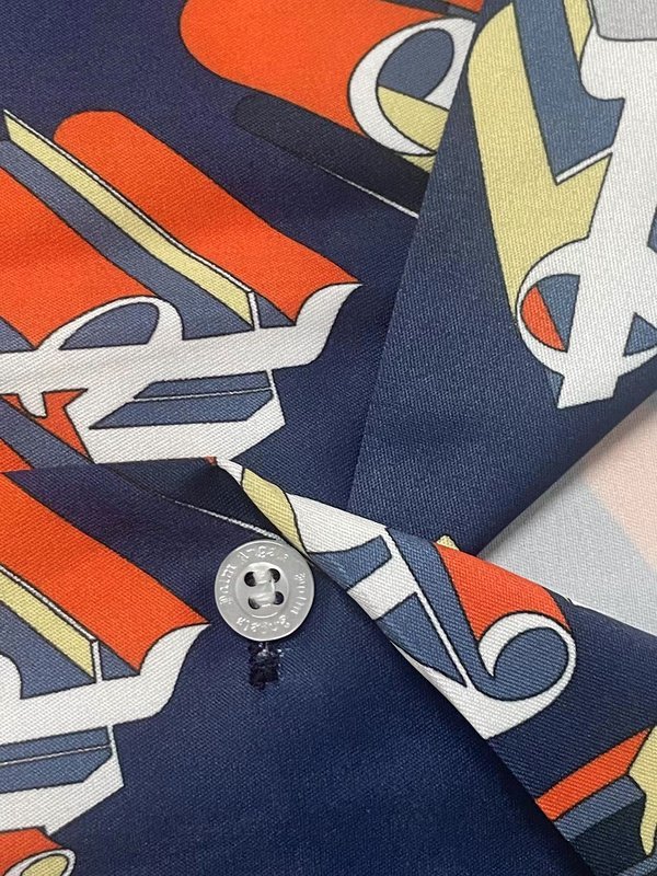 Рубашка Palm Angels Monogram Print "Blue" фото № 2