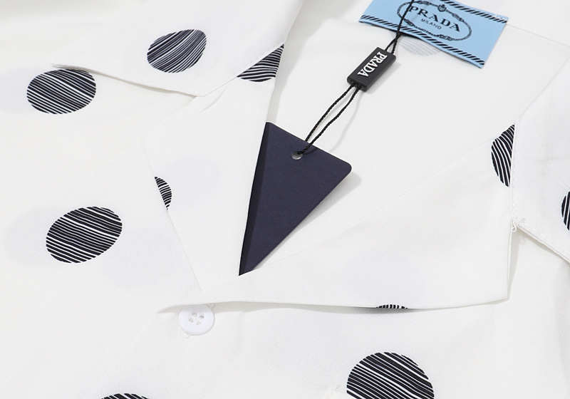 Рубашка Prada Polka Dot "White" фото № 3