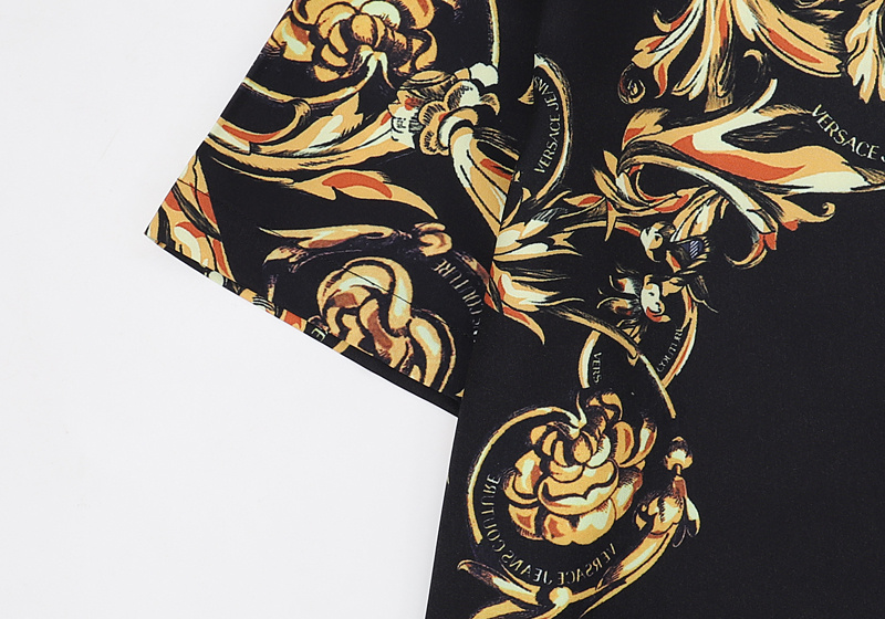 Рубашка Versace Patterns "Black" фото № 7