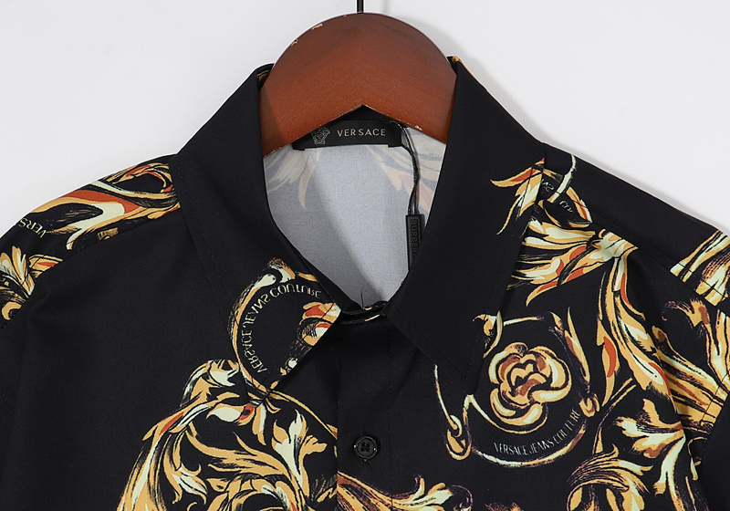 Рубашка Versace Patterns "Black" фото № 4