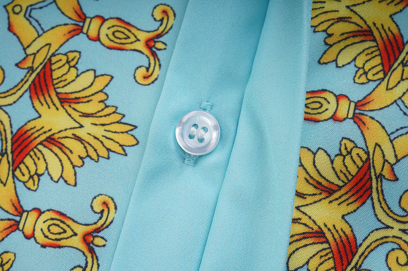 Рубашка Versace Royal Style "Blue/Brown" фото № 4