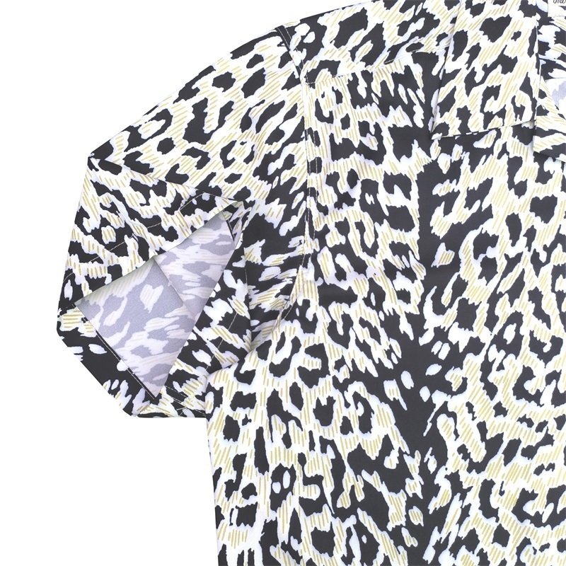 Рубашка Wacko Maria Predators Skin Print "Beige/Black" фото № 4