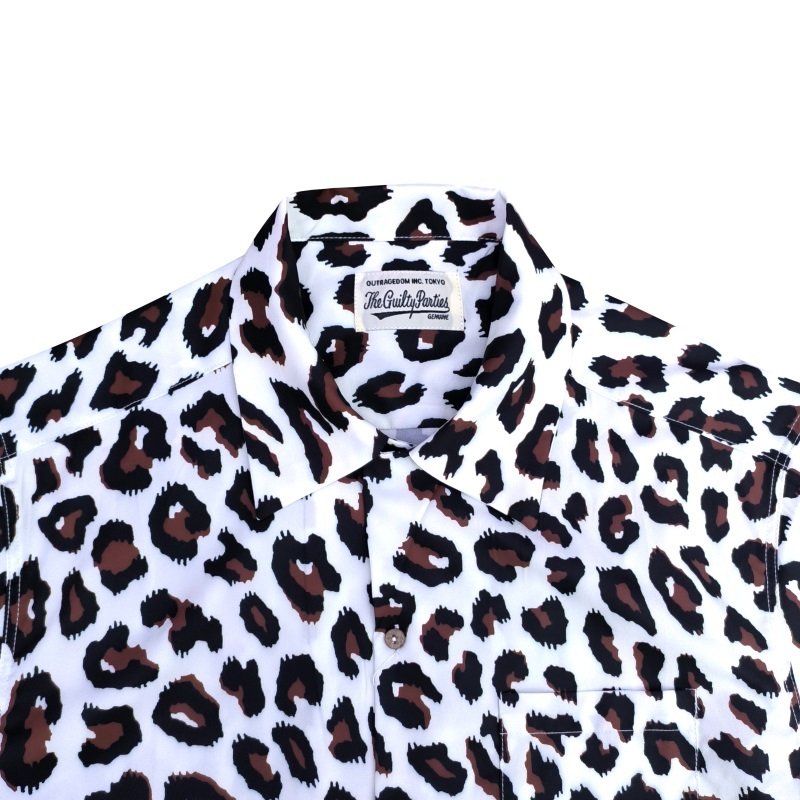 Рубашка Wacko Maria Leopard Style "White/Brown" фото № 8