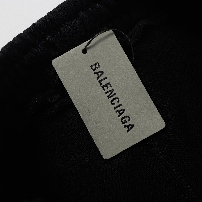 Шорты Balenciaga With Shiny Logo "Black" фото № 6