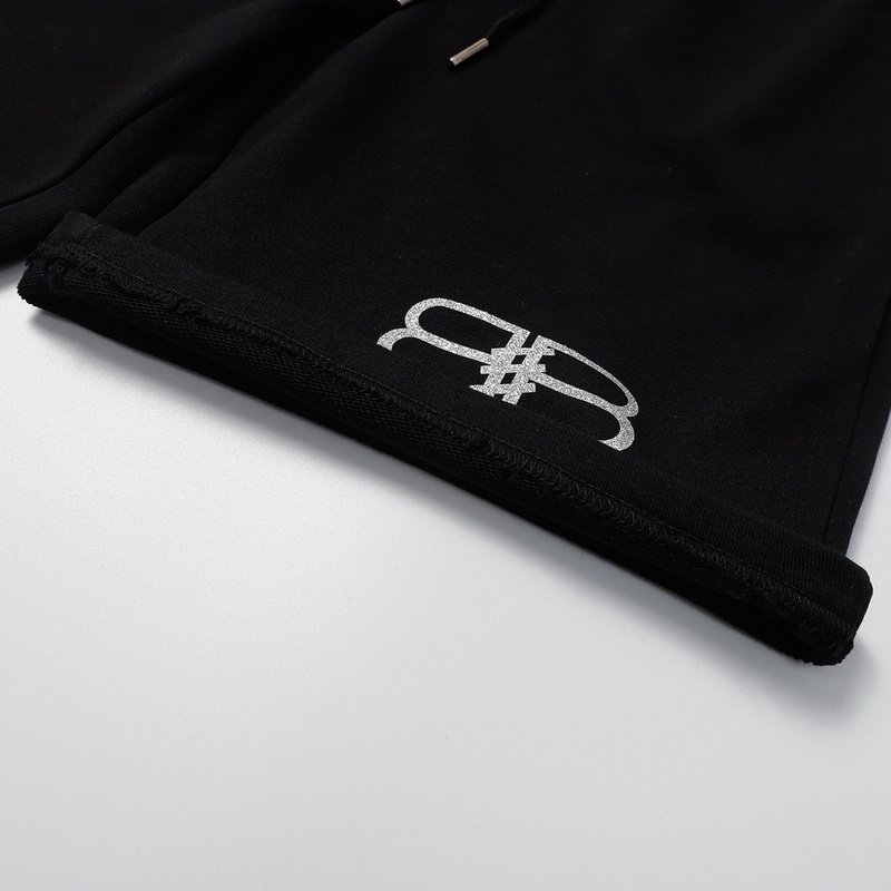 Шорты Balenciaga With Shiny Logo "Black" фото № 3