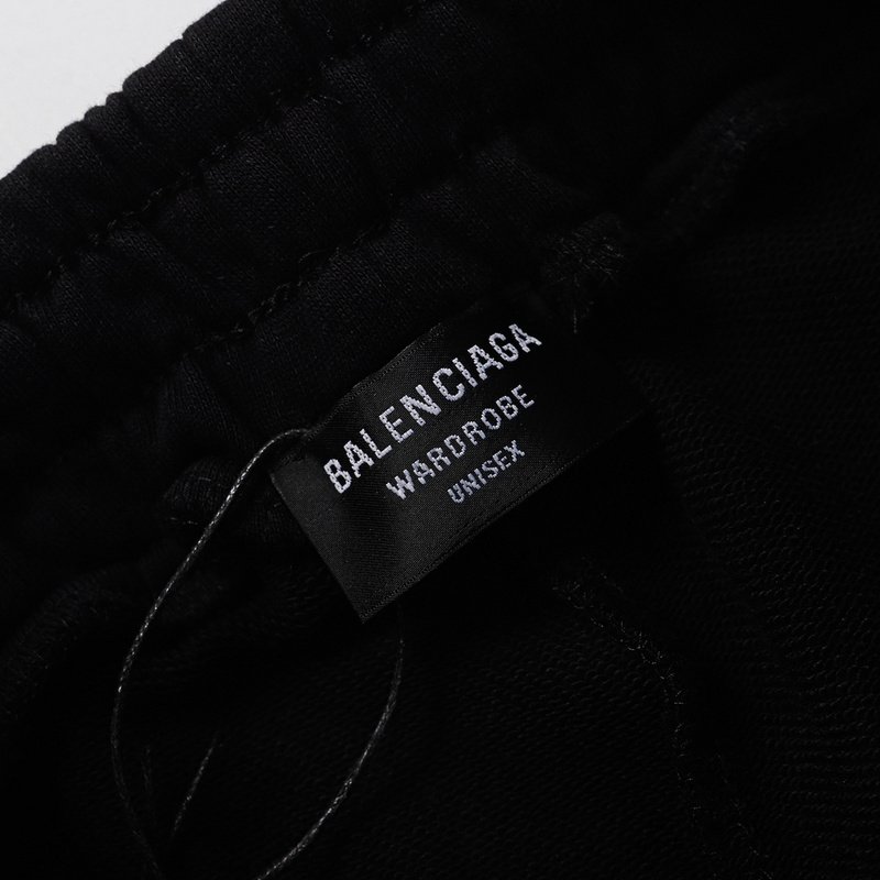 Шорты Balenciaga With Shiny Logo "Black" фото № 5