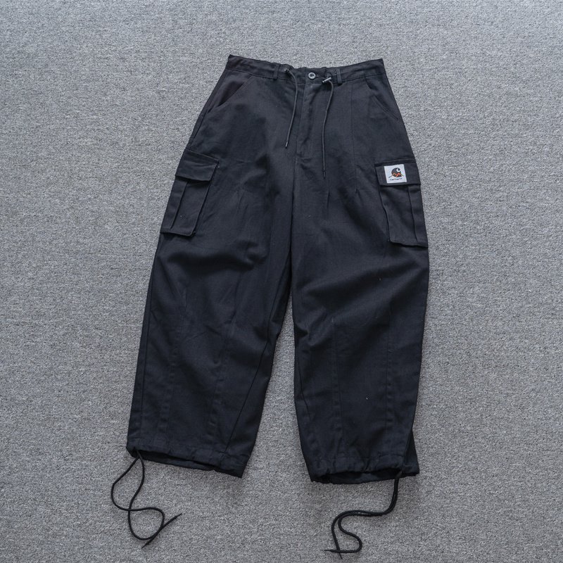 Шорты Carhartt Extra Long With Logo And Pockets "Black" фото № 2