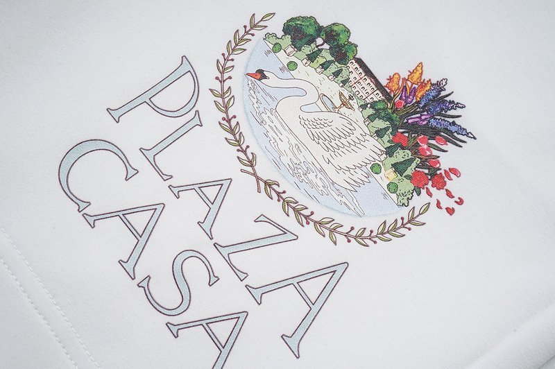 Шорты Casablanca Goose Garden Pond Flowers "White" фото № 4