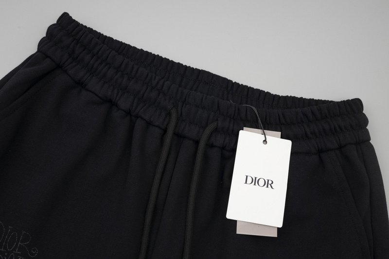 Шорты Christian Dior With Multiplied Text Logo "Black" фото № 7