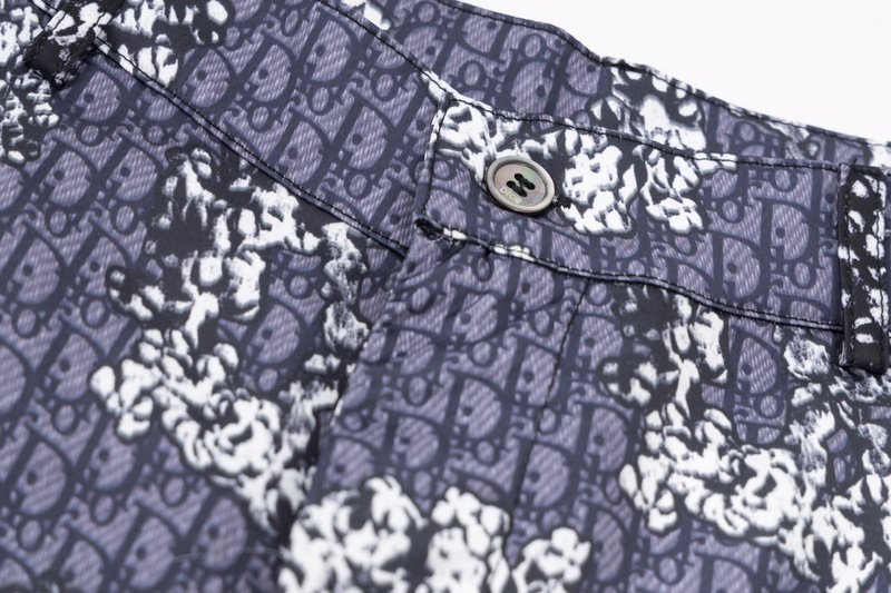 Шорты Christian Dior With Abstract Print "Lilac/Gray" фото № 5