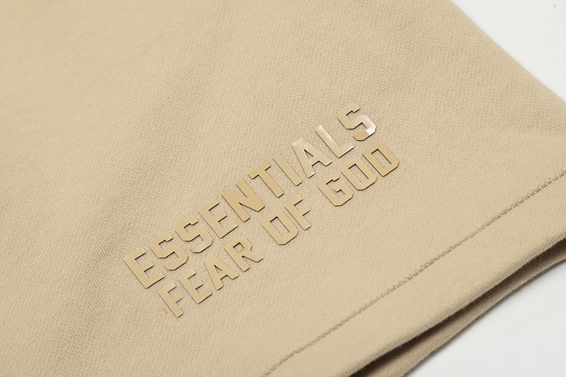 Шорты Fear Of God With A Pasted Text Logo "Beige" фото № 2