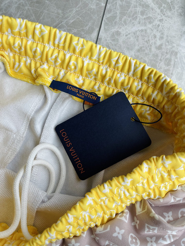 Шорты Louis Vuitton With Bright Elastic Band "Gray/Brown" фото № 6