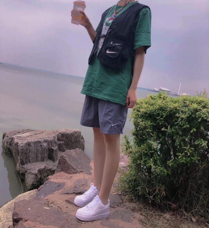 Шорты Nike Shortened "Gray/Blue" фото № 3